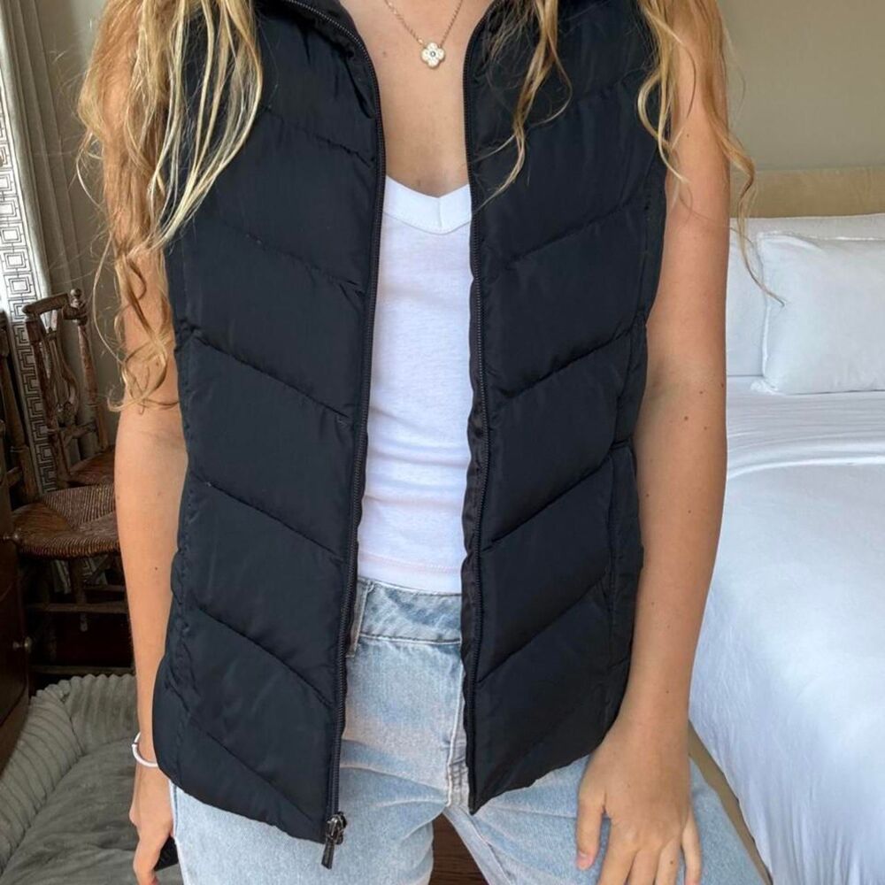 Lands-end Women's Black Gilet